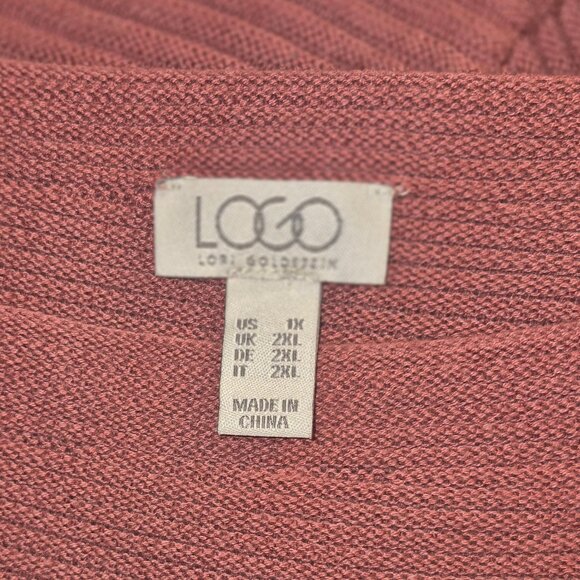 LOGO LORI GOLDSTEIN long Tunic top, Mauve in size XL - Picture 14 of 14